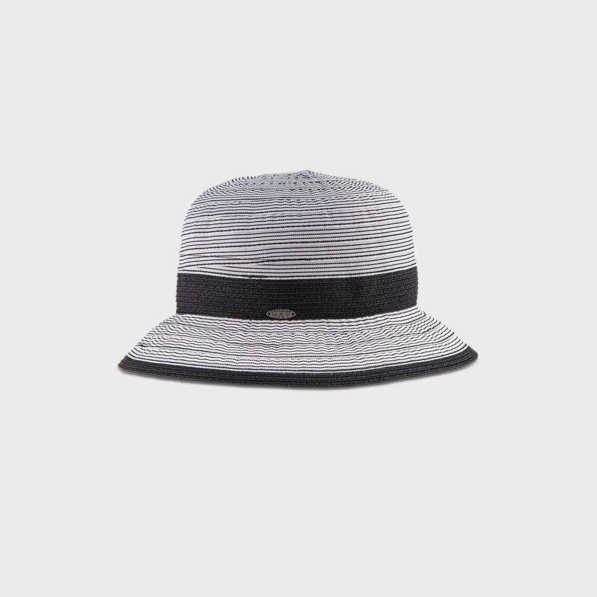 CLAIRINE CLOCHE AVEC RUBAN DE PAILLE