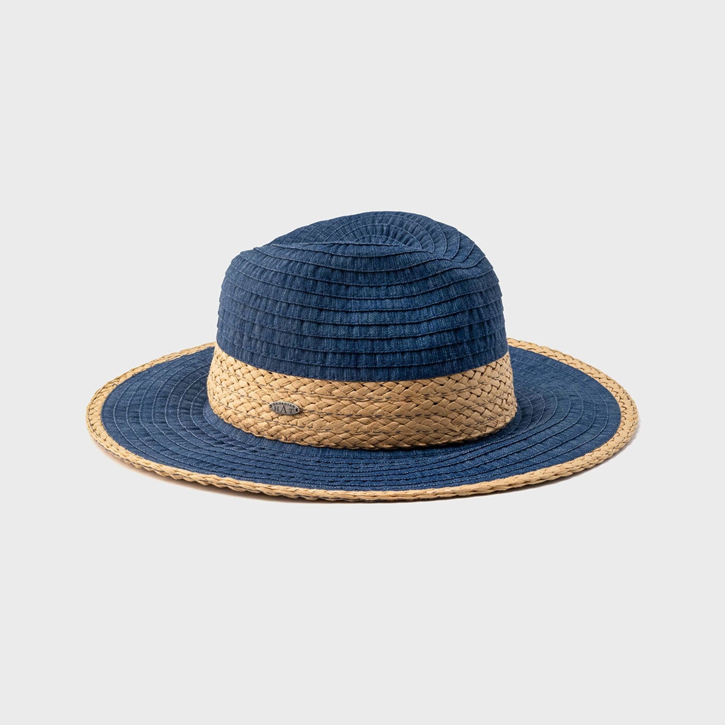FLORENT - FEDORA ÉCRASABLE AVEC DÉTAIL DE PAILLE