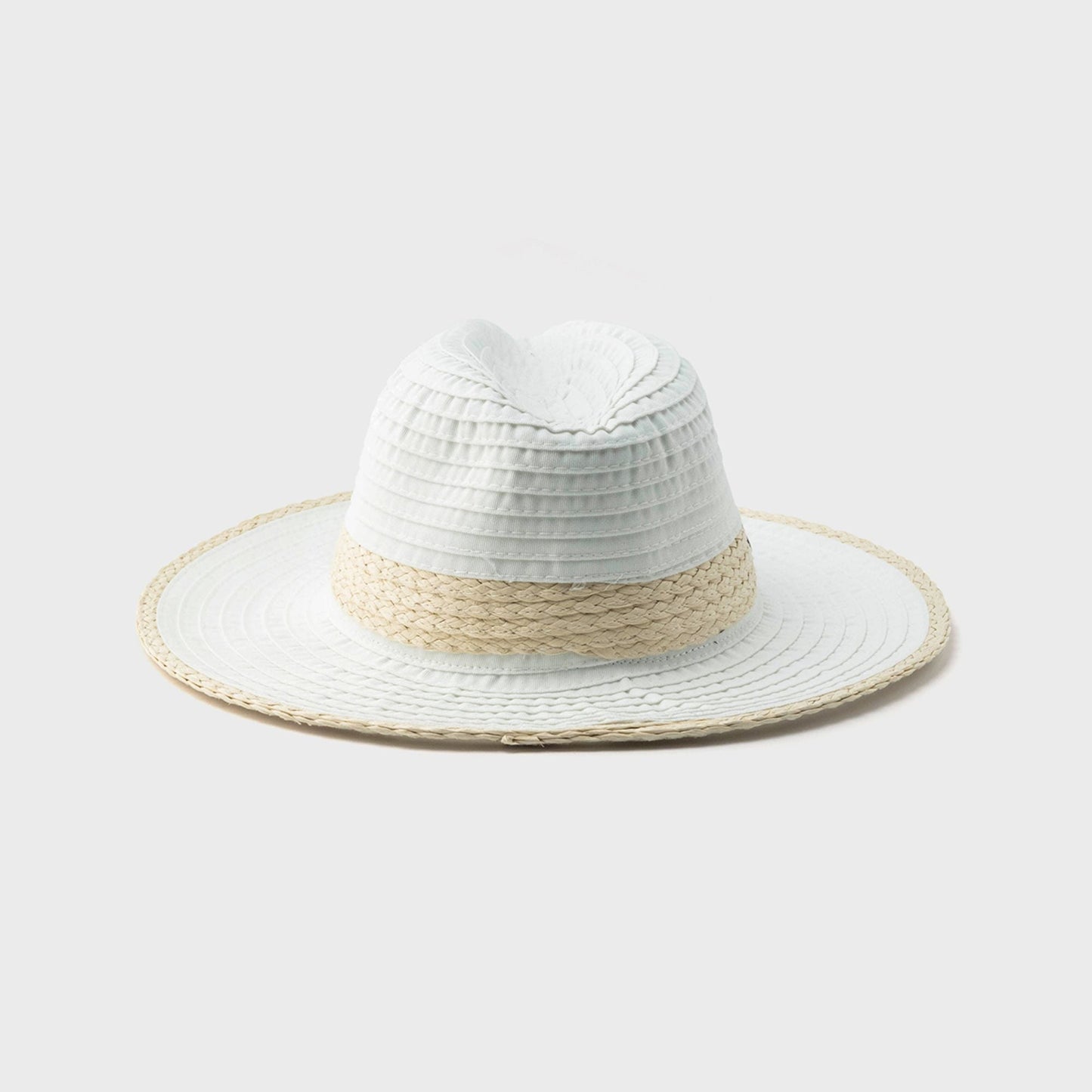 FLORENT - FEDORA ÉCRASABLE AVEC DÉTAIL DE PAILLE