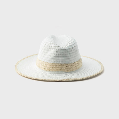 FLORENT - FEDORA ÉCRASABLE AVEC DÉTAIL DE PAILLE