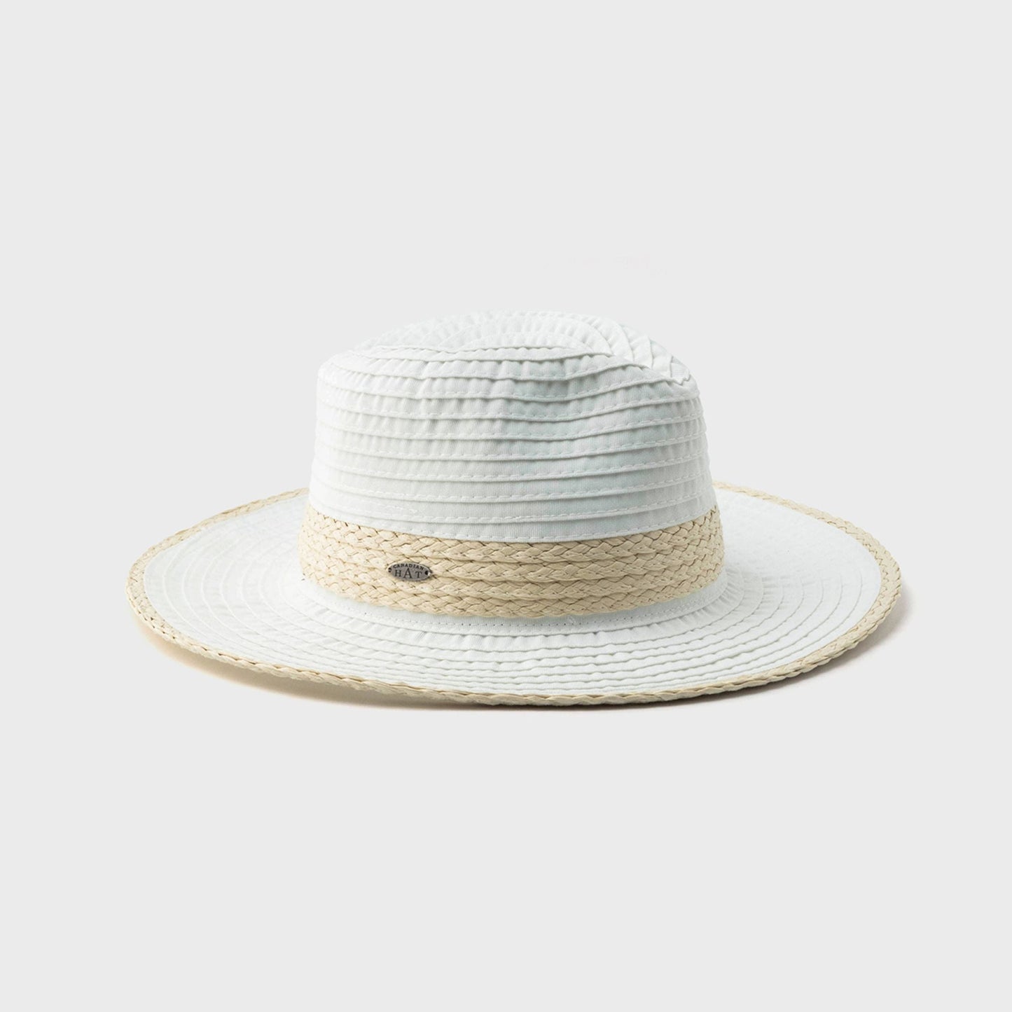 FLORENT - FEDORA ÉCRASABLE AVEC DÉTAIL DE PAILLE