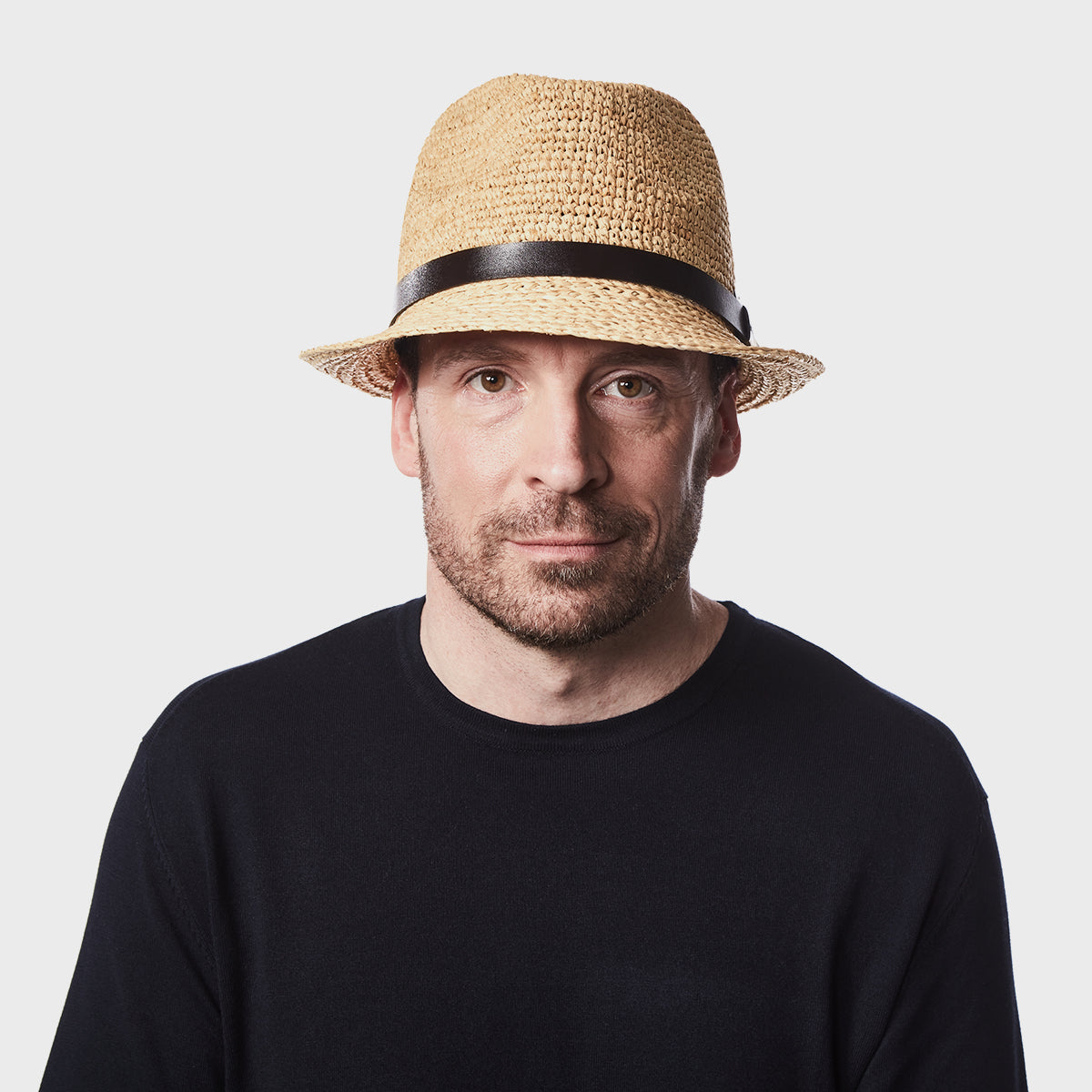 CARL  FEDORA AVEC CUIR