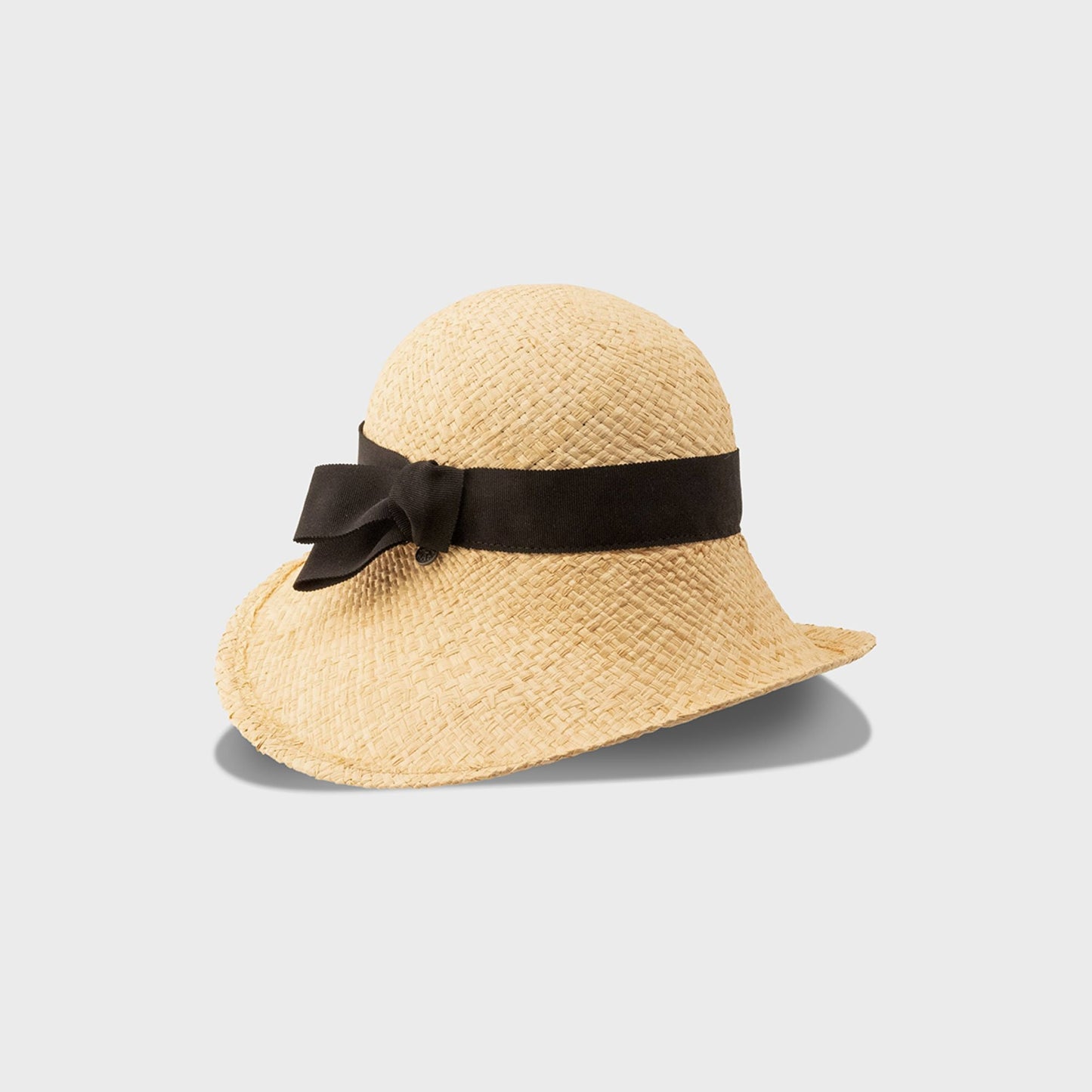 CLEANA R - CLOCHE HAT IN RAFFIA