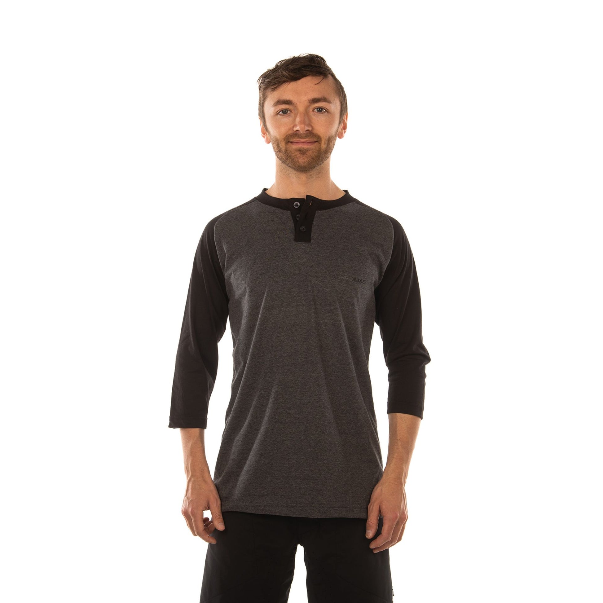 CHROMAG APPAREL  CHARCOAL HEATHER-BLACK L  