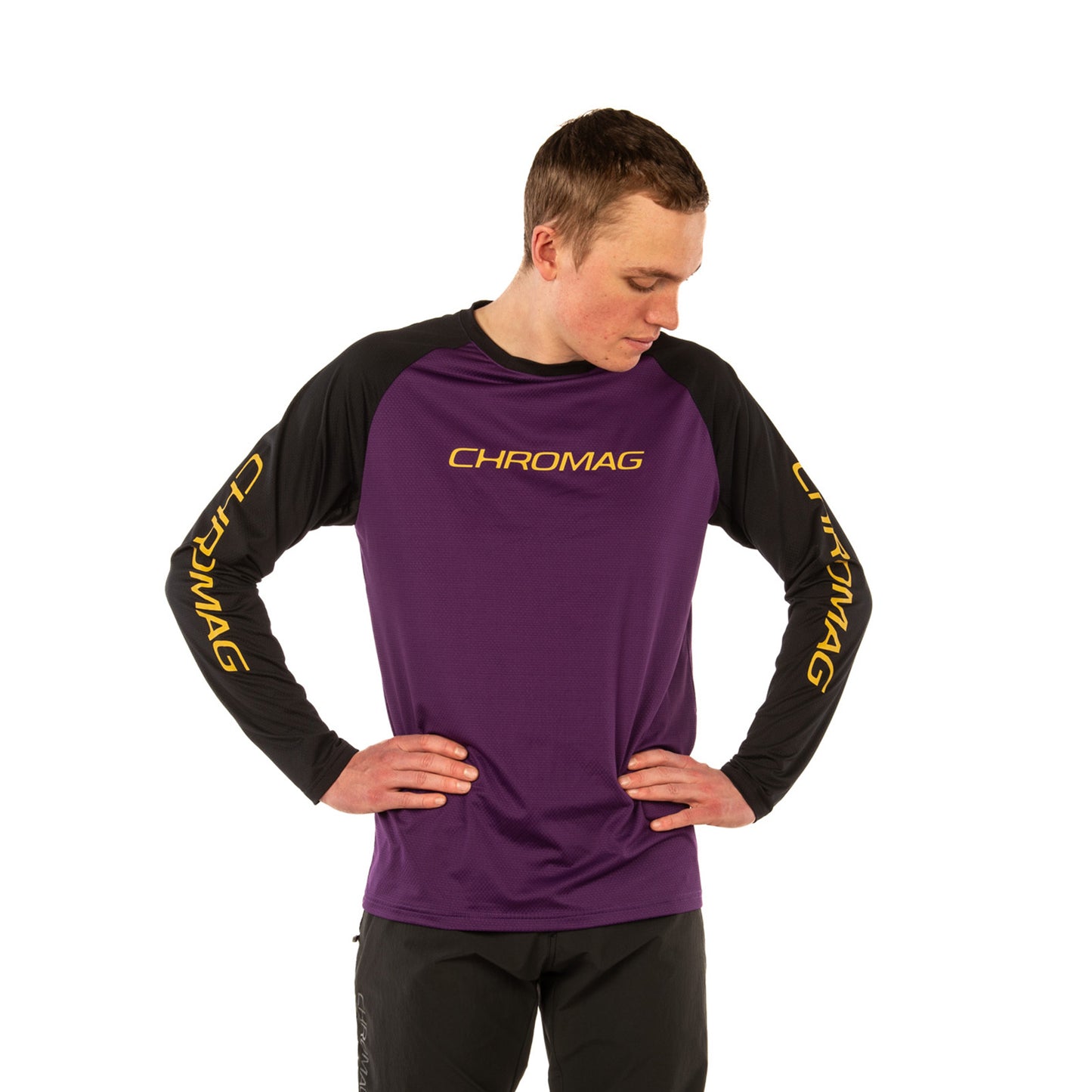 CHROMAG APPAREL JERSEY LS MENS DOMINION START PURPLE/GOLD XS