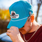 Perforated baby blue rope hat by Parlay Building Co. with a stylish design and adjustable fit.