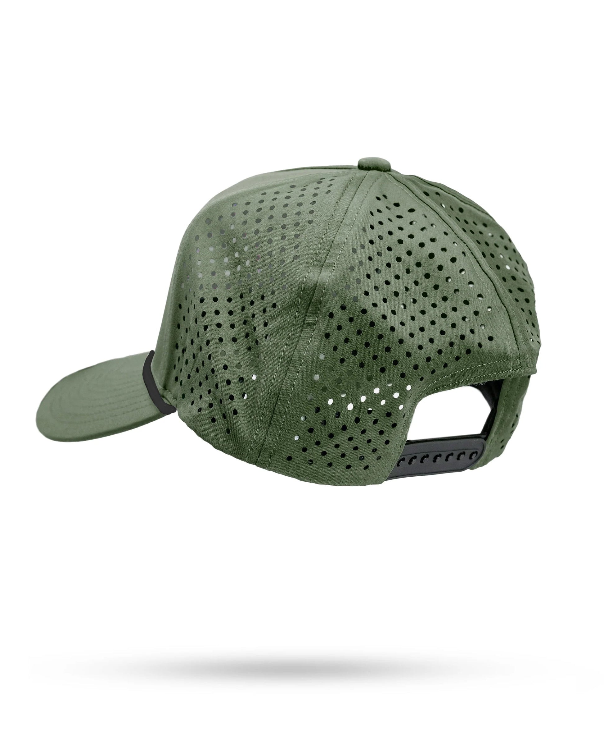 Perforated olive rope hat featuring the Zynbabwe Country Club logo.