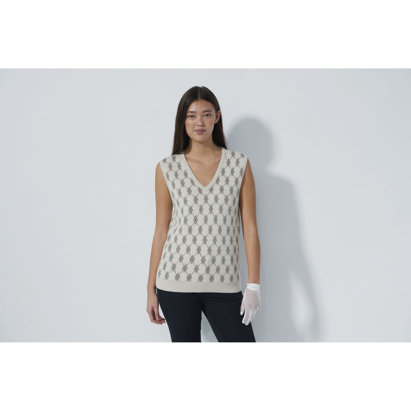 CHROMA ARGYLE V-NECK VEST