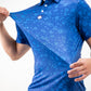 Navy NASA polo shirt featuring the iconic NASA logo on the left chest and a modern athletic cut.