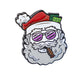 "Funny Santa the Degenerate ball marker featuring Santa in a whimsical float design."