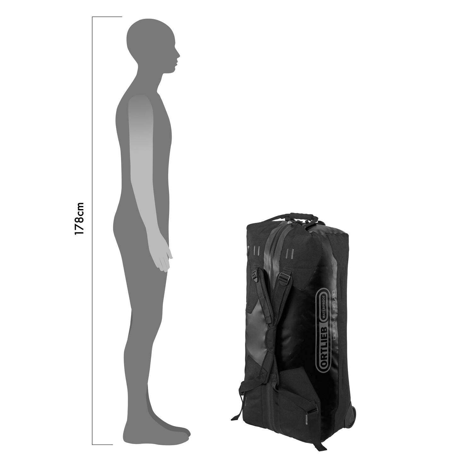 ORTLIEB TRAVEL BAG DUFFLE RS BLACK 85L