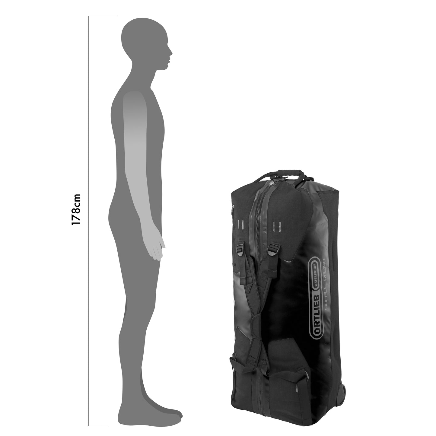 ORTLIEB TRAVEL BAG DUFFLE RS BLACK 85L