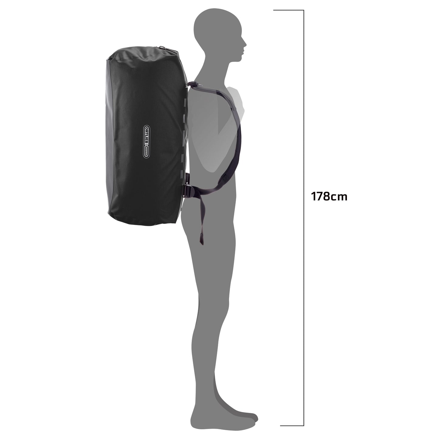 ORTLIEB TRAVEL BAG DUFFLE LITE BLACK 40L