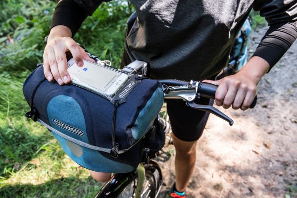 ORTLIEB HANDLEBAR BAG ULTIMATE6 S PLUS WO.ADAPTER GRANITE/BLACK 5L