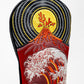 Fire & Fury Fairway Cover featuring a vibrant flame design in shades of red, orange, and yellow, designed to protect golf clubs while adding a stylish touch to your golf gear.