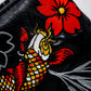 Koi Flow Blade Putter Cover featuring a vibrant fire wave design in shades of orange and blue.