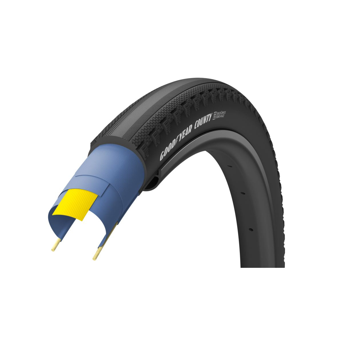 Goodyear pneu de vélo de gravelle Connector Ultimate sans chambre à air complet 650x50 noir