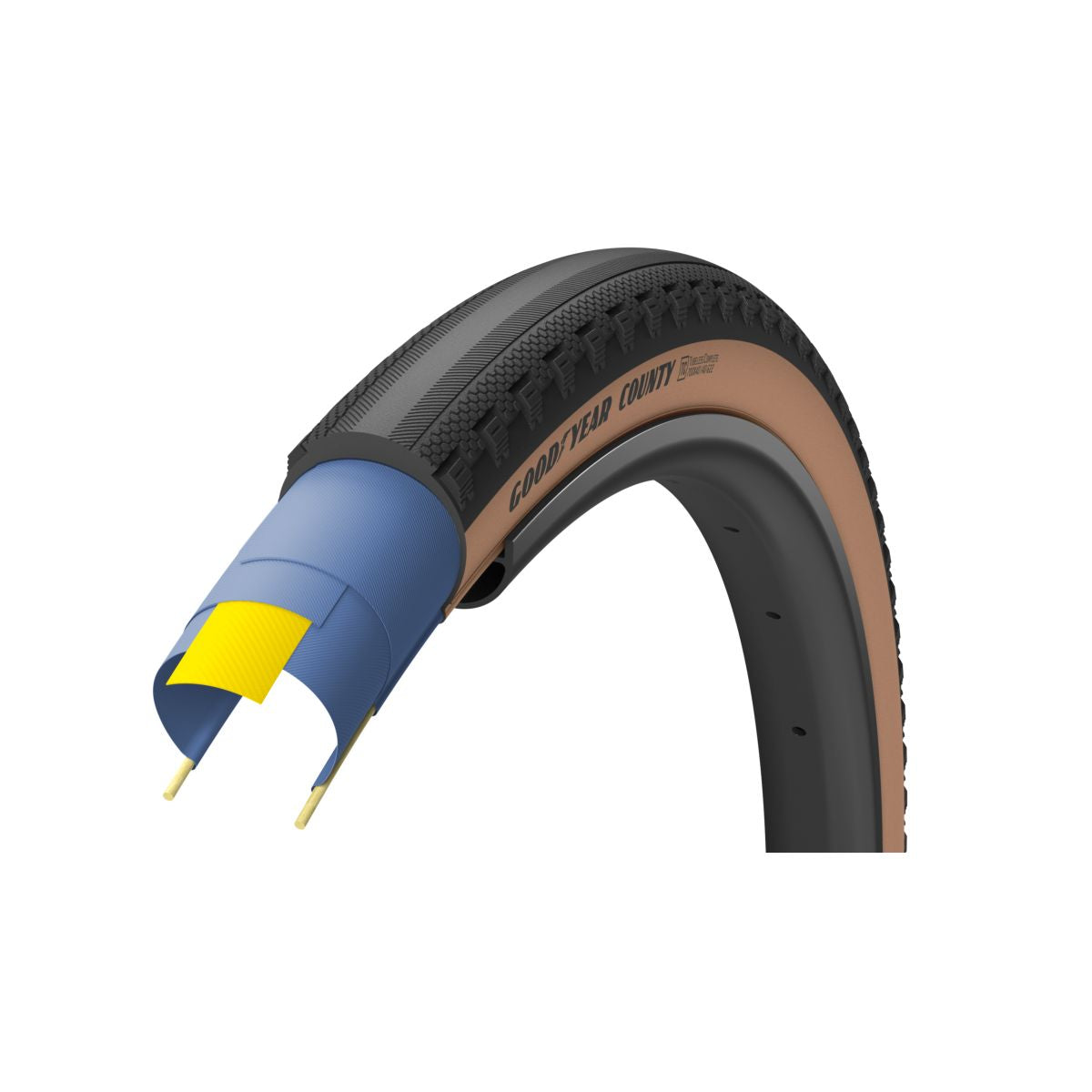 Goodyear pneu de vélo de gravelle Connector Ultimate sans chambre à air complet 650x50 noir