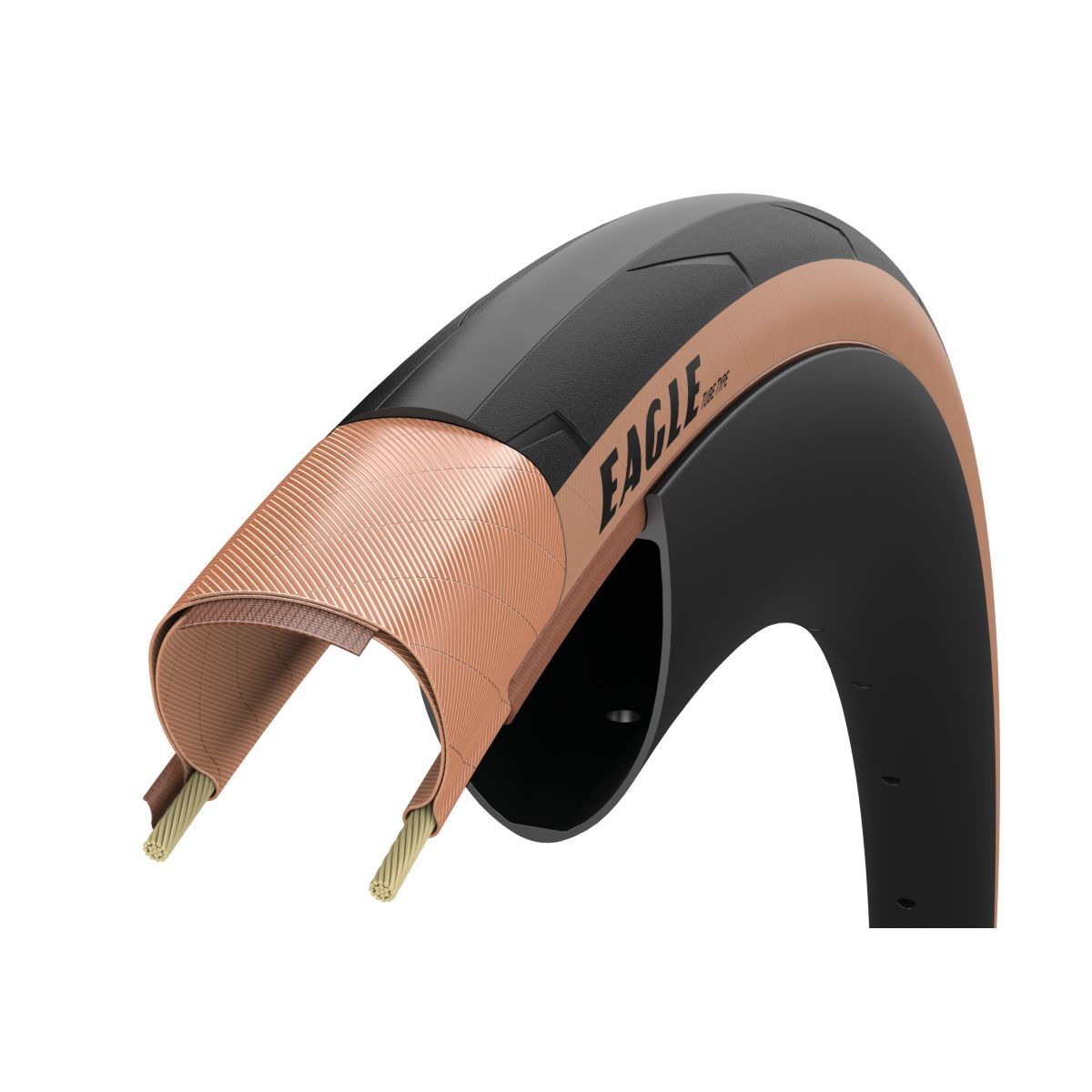 Goodyear pneu de vélo de route Eagle type chambre à air 700x25 noir