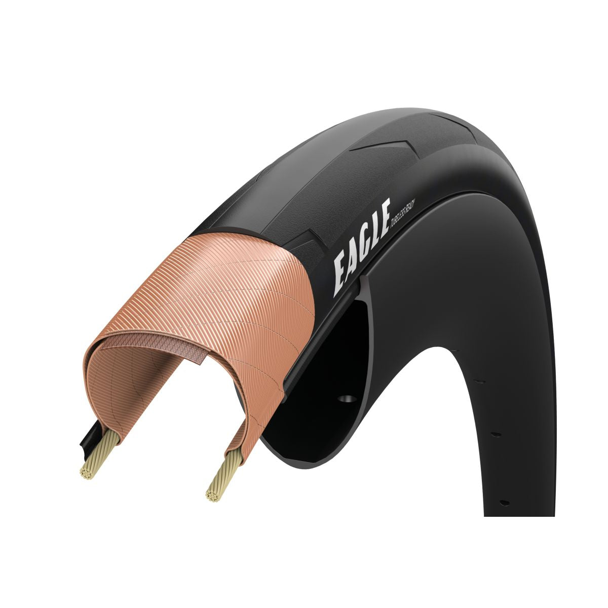 Goodyear pneu de vélo de route Eagle sans chambre à air 700x25 noir