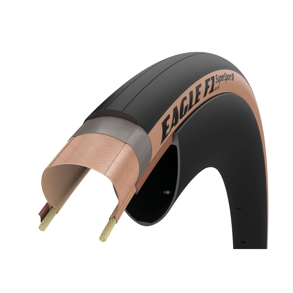 Goodyear pneu de vélo de route Eagle F1 Supersport R type chambre à air 700x25 noir