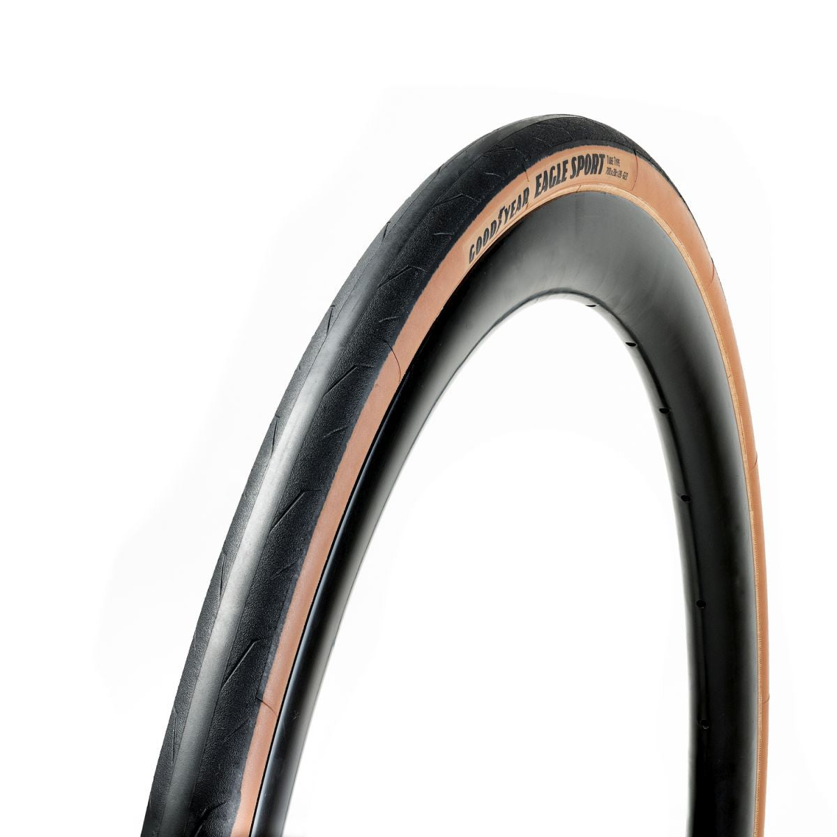 Goodyear pneu de vélo de route Eagle Sport type chambre à air 700x25 pliable noir
