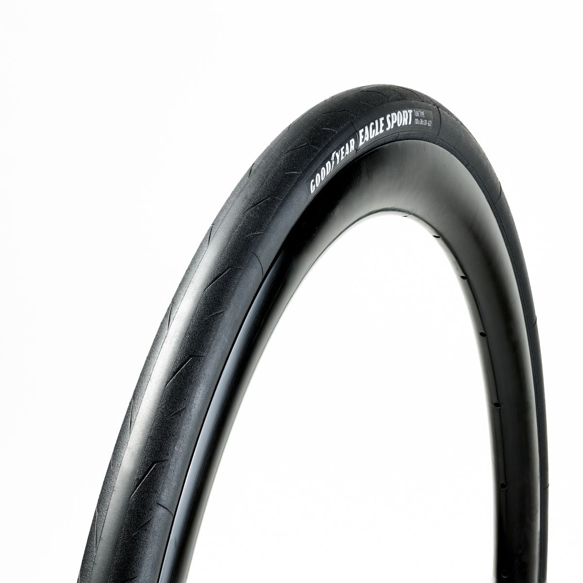 Goodyear pneu de vélo de route Eagle Sport type chambre à air 700x25 pliable noir