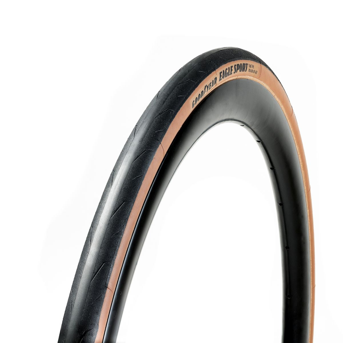 Goodyear pneu de vélo de route Eagle Sport type chambre à air 700x25 pliable noir