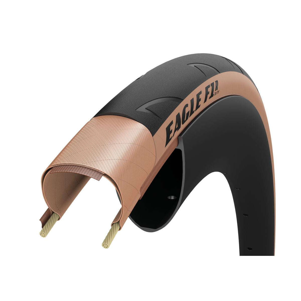 Goodyear pneu de vélo de route Eagle F1 R type chambre à air 700x25 noir