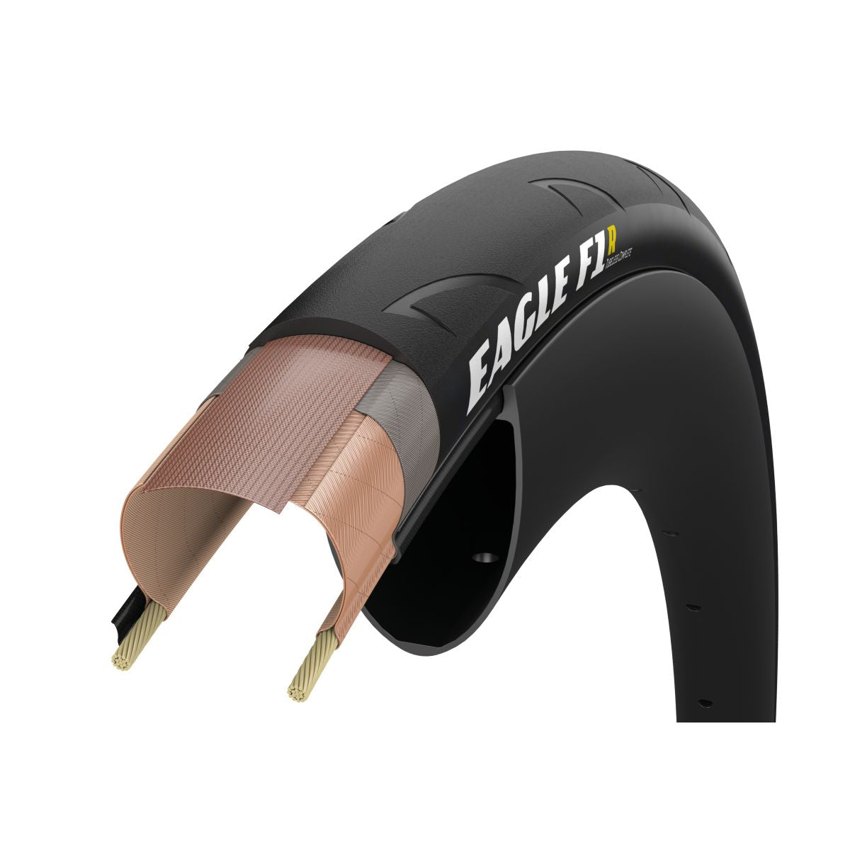 Goodyear pneu de vélo de route Eagle F1 R sans chambre à air 700x25 noir