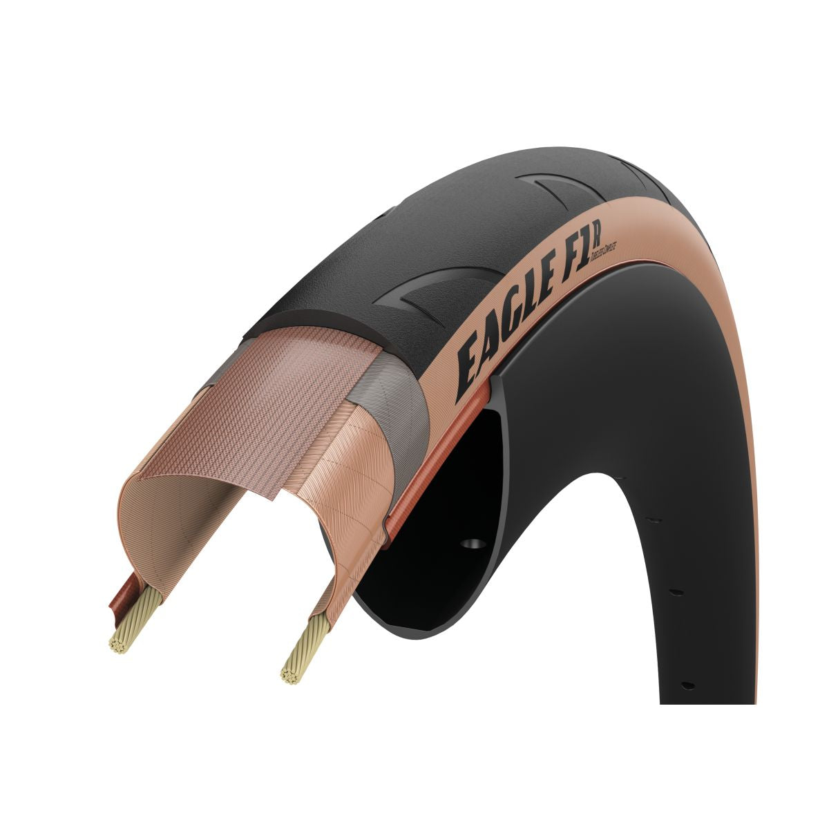 Goodyear pneu de vélo de route Eagle F1 R sans chambre à air 700x25 noir