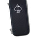 Black glove and accessory caddie with a white spade logo, designed for organizing golf gloves and small accessories.