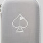 Gray glove and accessory caddie featuring a white spade logo, designed for organized storage and easy access.