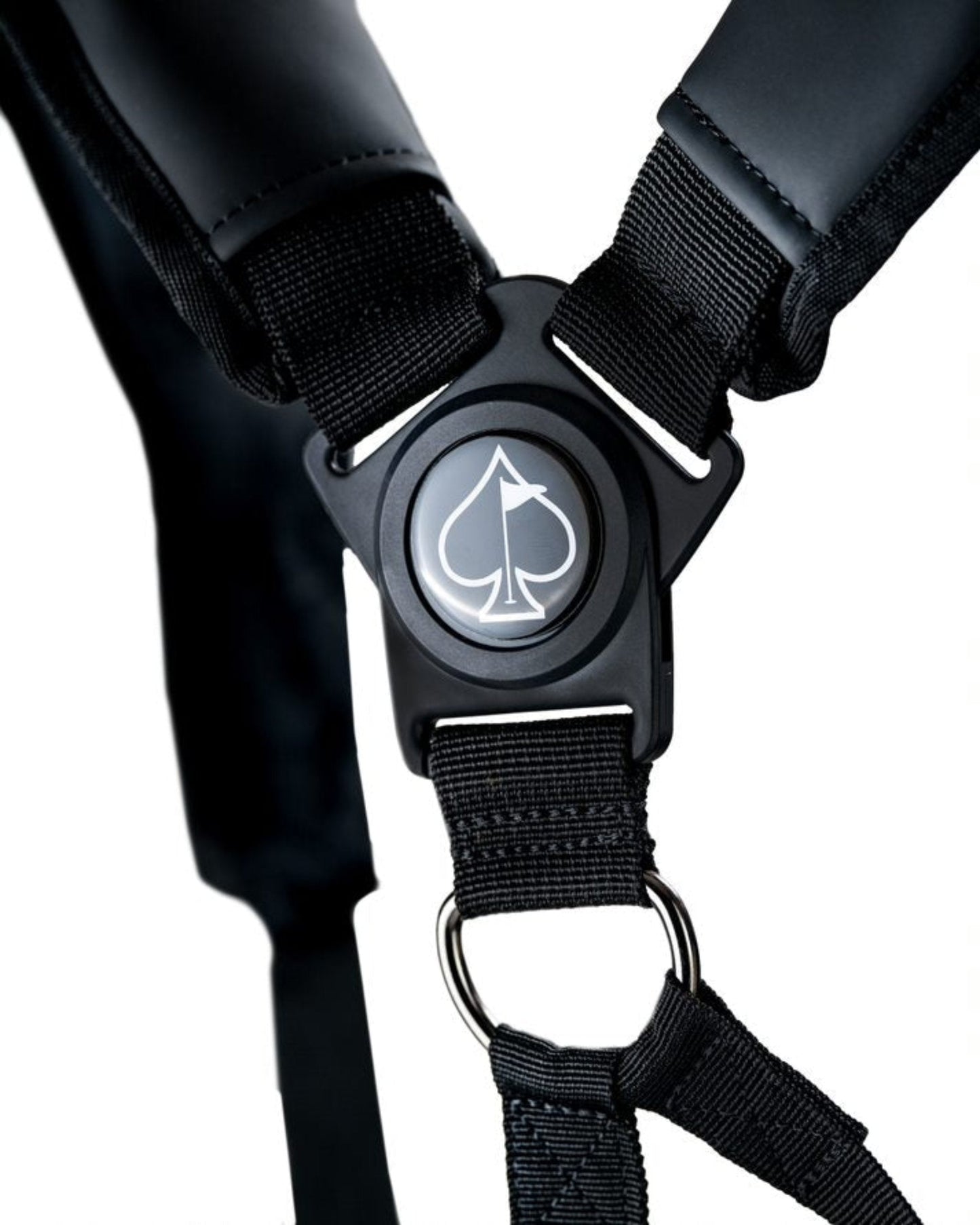 Player Preferred™ Golf Bag in Obsidian, showcasing a sleek black design with multiple pockets and a comfortable strap for easy carrying on the golf course.