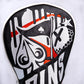 Graffiti-designed fairway cover featuring vibrant colors and artistic patterns, showcasing a modern and stylish look for golf clubs.