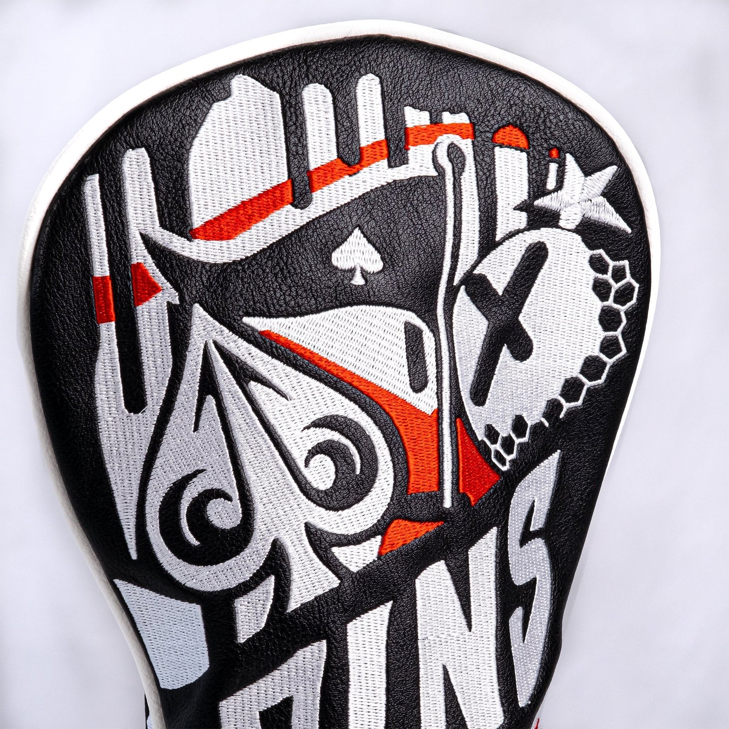 Graffiti-designed fairway cover featuring vibrant colors and artistic patterns, showcasing a modern and stylish look for golf clubs.