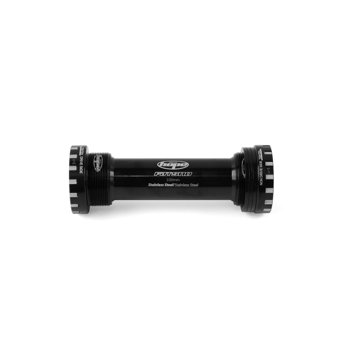 Hope - Boîte de pédalier Stainless Fat Bike 100mm 24mm Noir