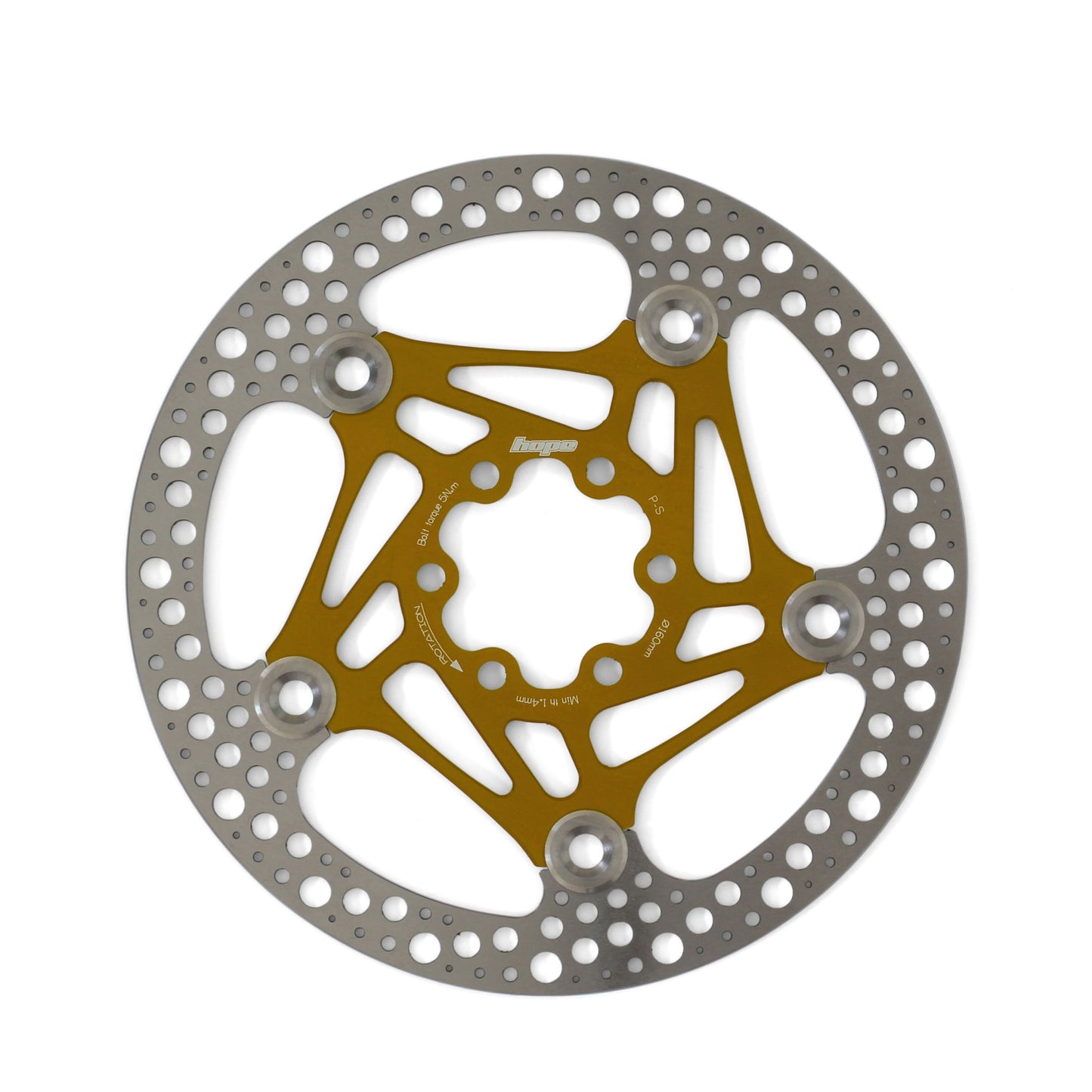 HOPE - DISQUE FLOTTANT DE ROUTE - 160MM 6 TROUS - BRONZE