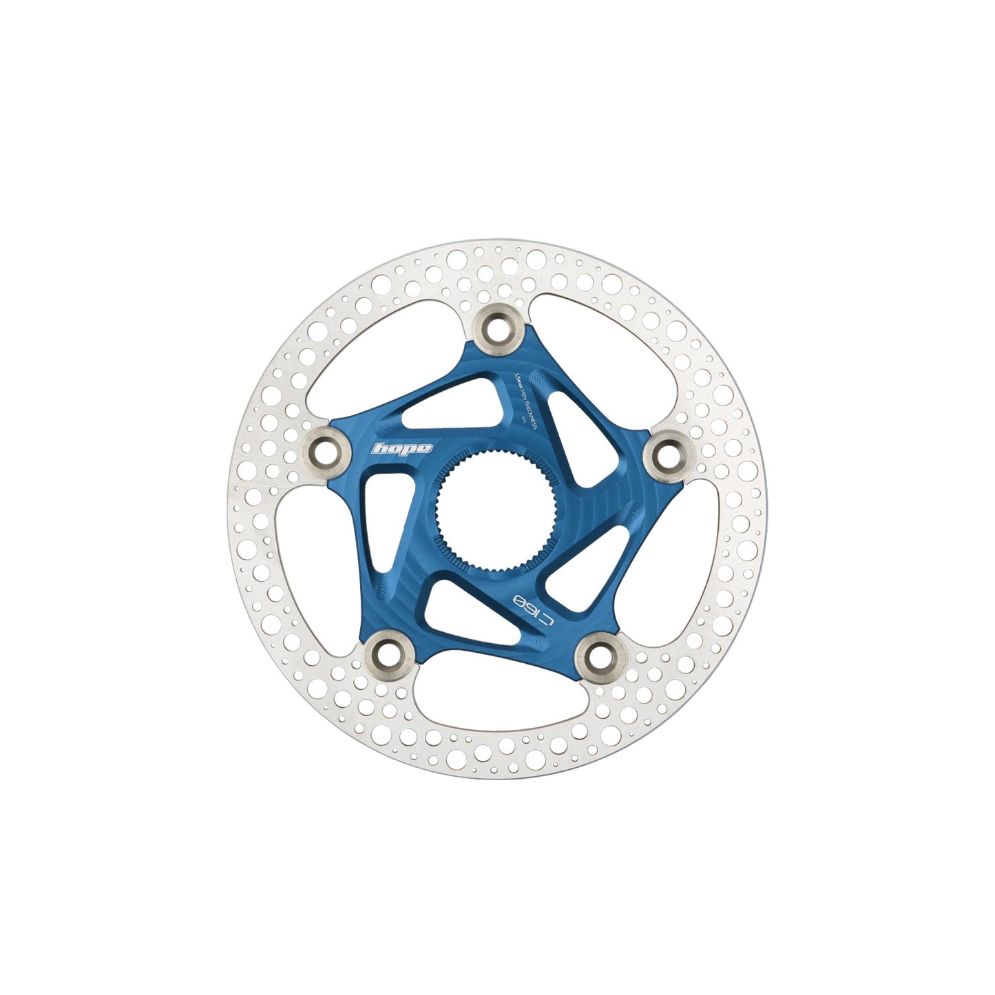 Hope - Disque de frein à disque flottant 160mm Centerlock Bleu
