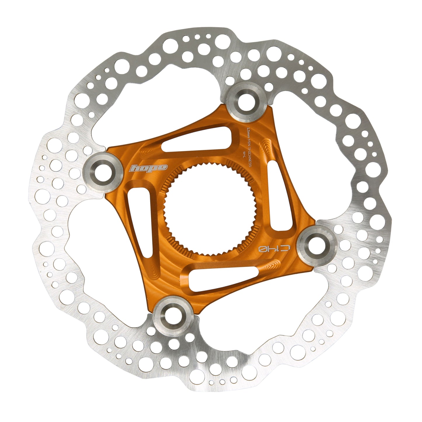 HOPE - MTB DISQUE CENTERLOCK - 140MM - ORANGE