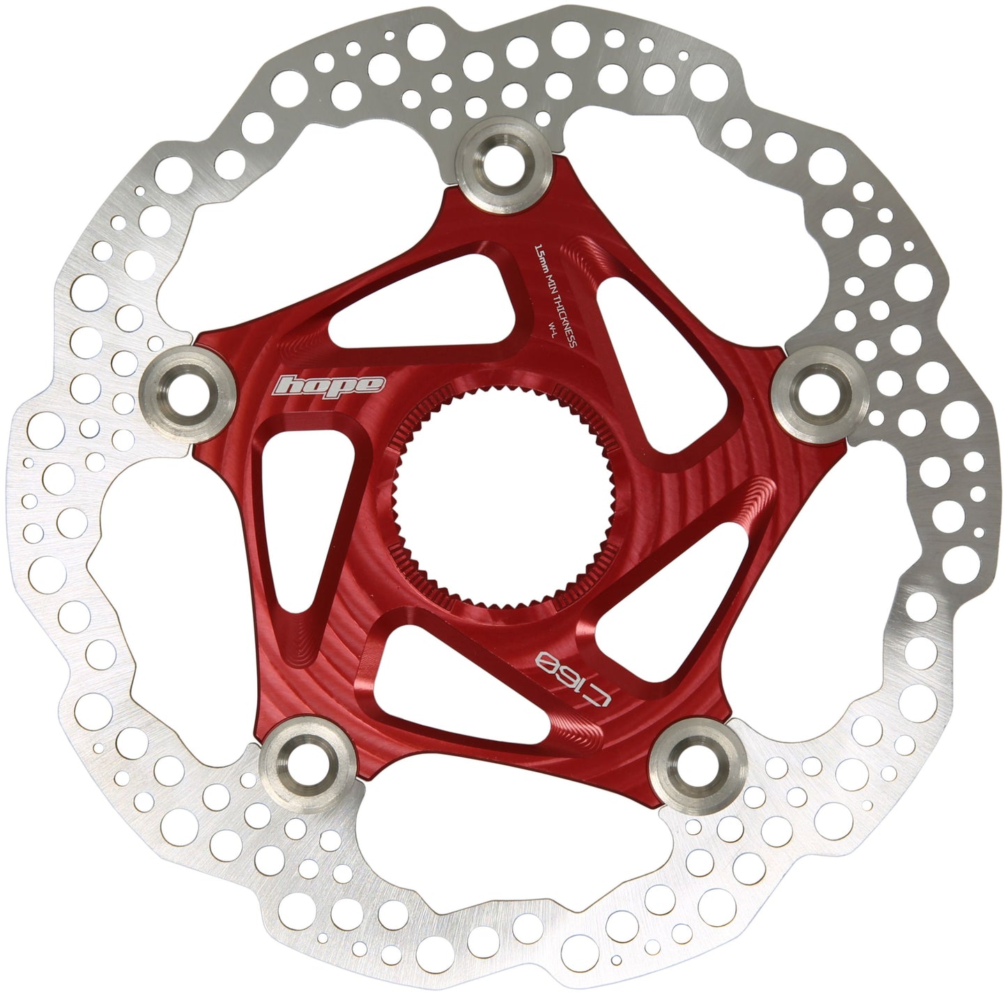 HOPE - DISQUE DE FREIN MTB CENTERLOCK 160MM ROUGE