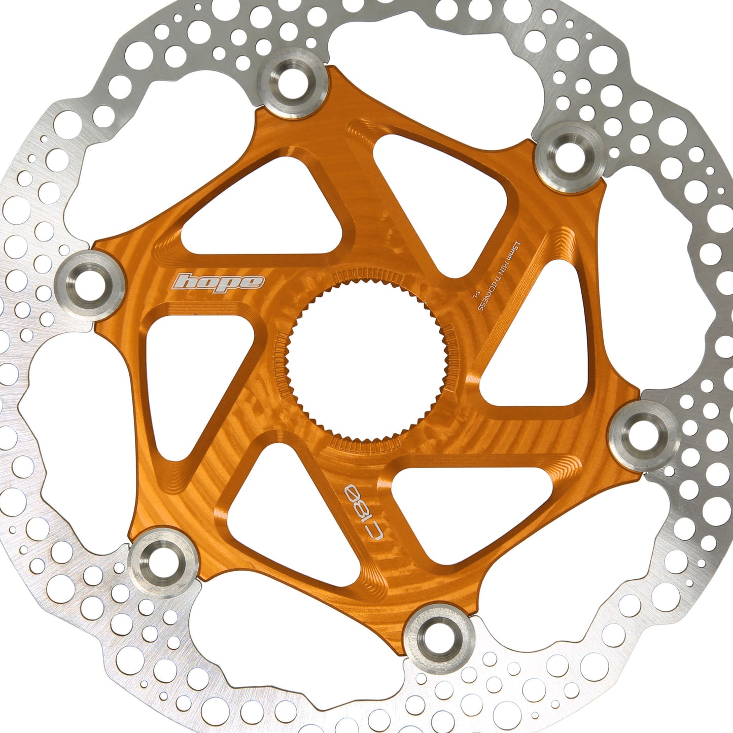 HOPE - DISQUE DE FREIN MTB CENTERLOCK 180MM ORANGE