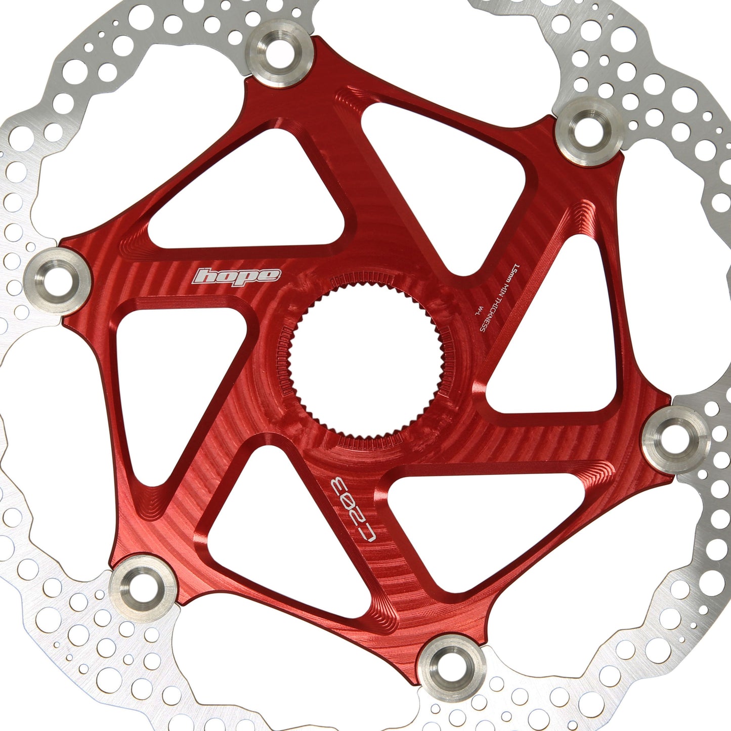 HOPE - DISQUE DE FREIN MTB CENTERLOCK 203MM ROUGE