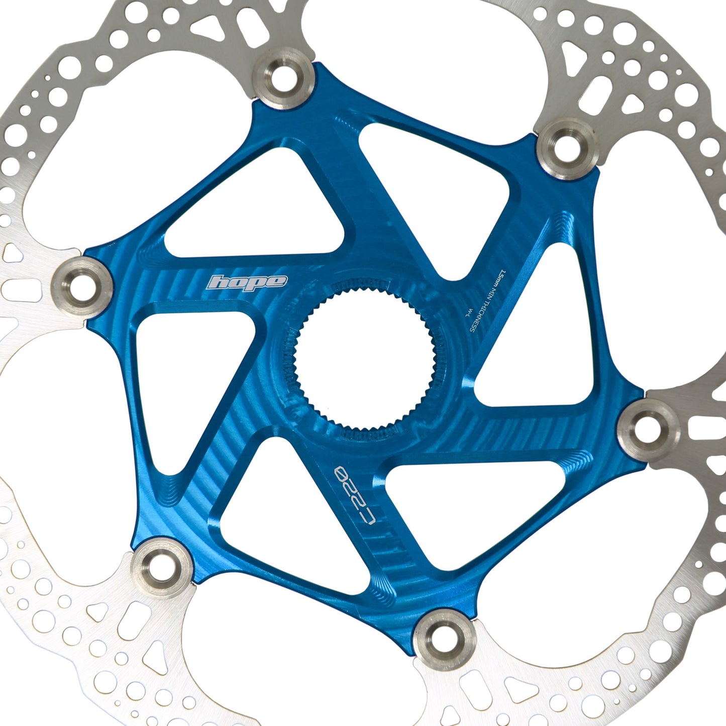 HOPE - DISQUE DE FREIN MTB CENTERLOCK 220MM BLEU