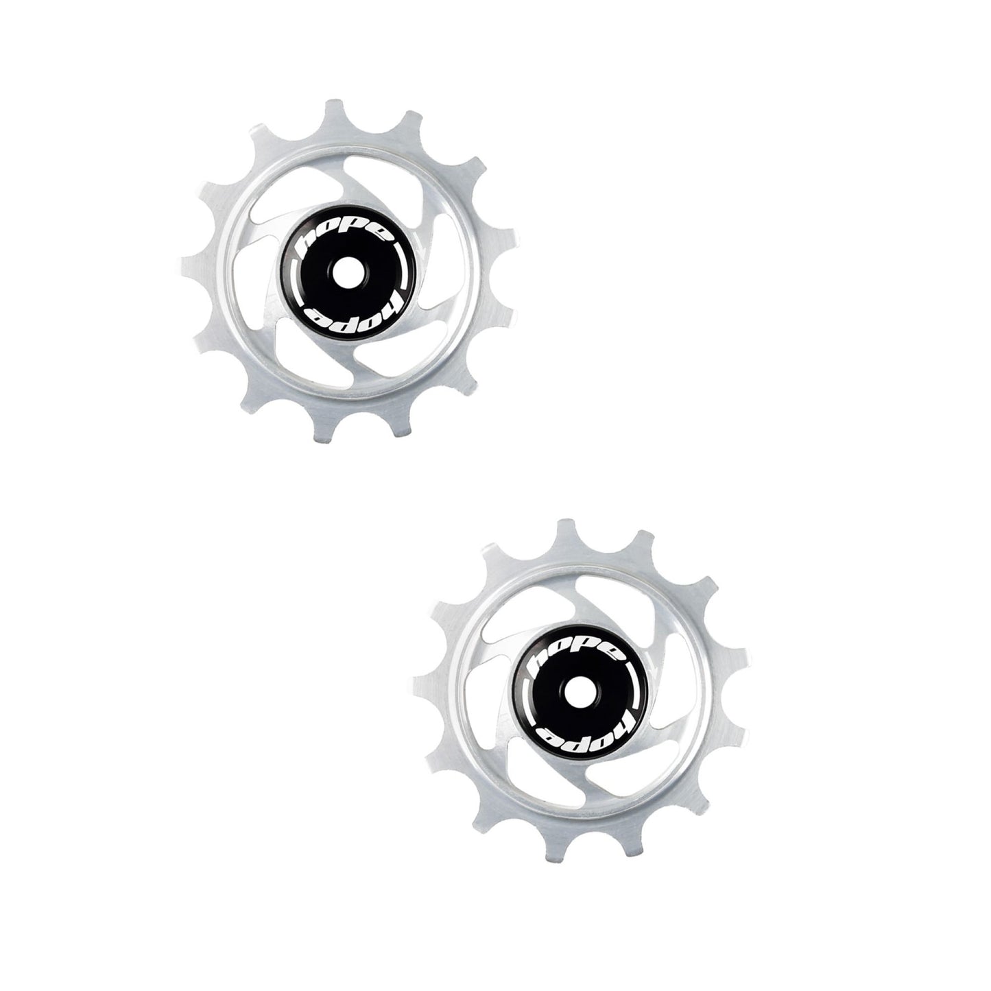 HOPE - GALETS DE DÉRAILLEUR 13T PAIRE ARGENT