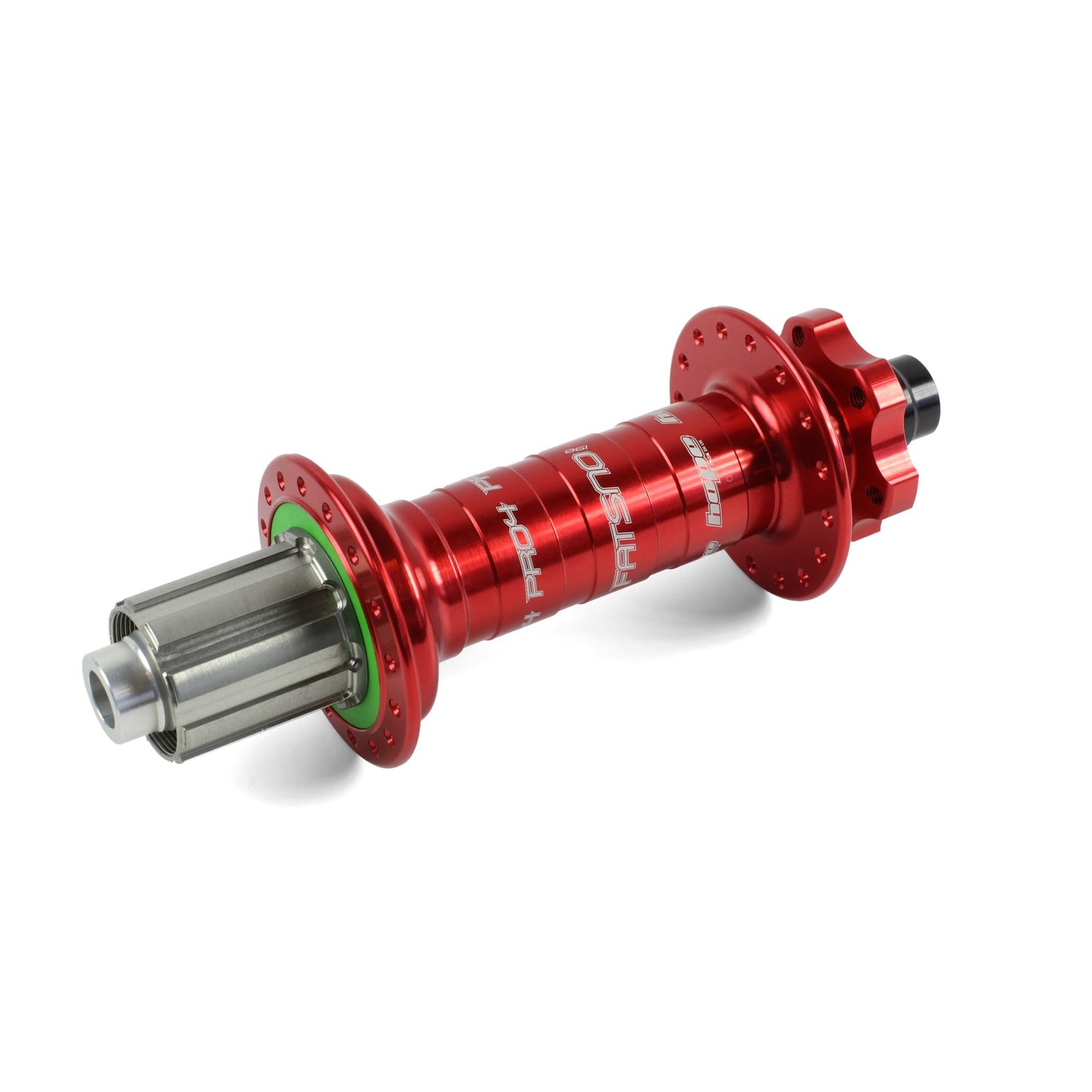 Hope - Moyeu arrière Pro 4 Fatsno 32H Rouge 197mm X 12mm HG Acier