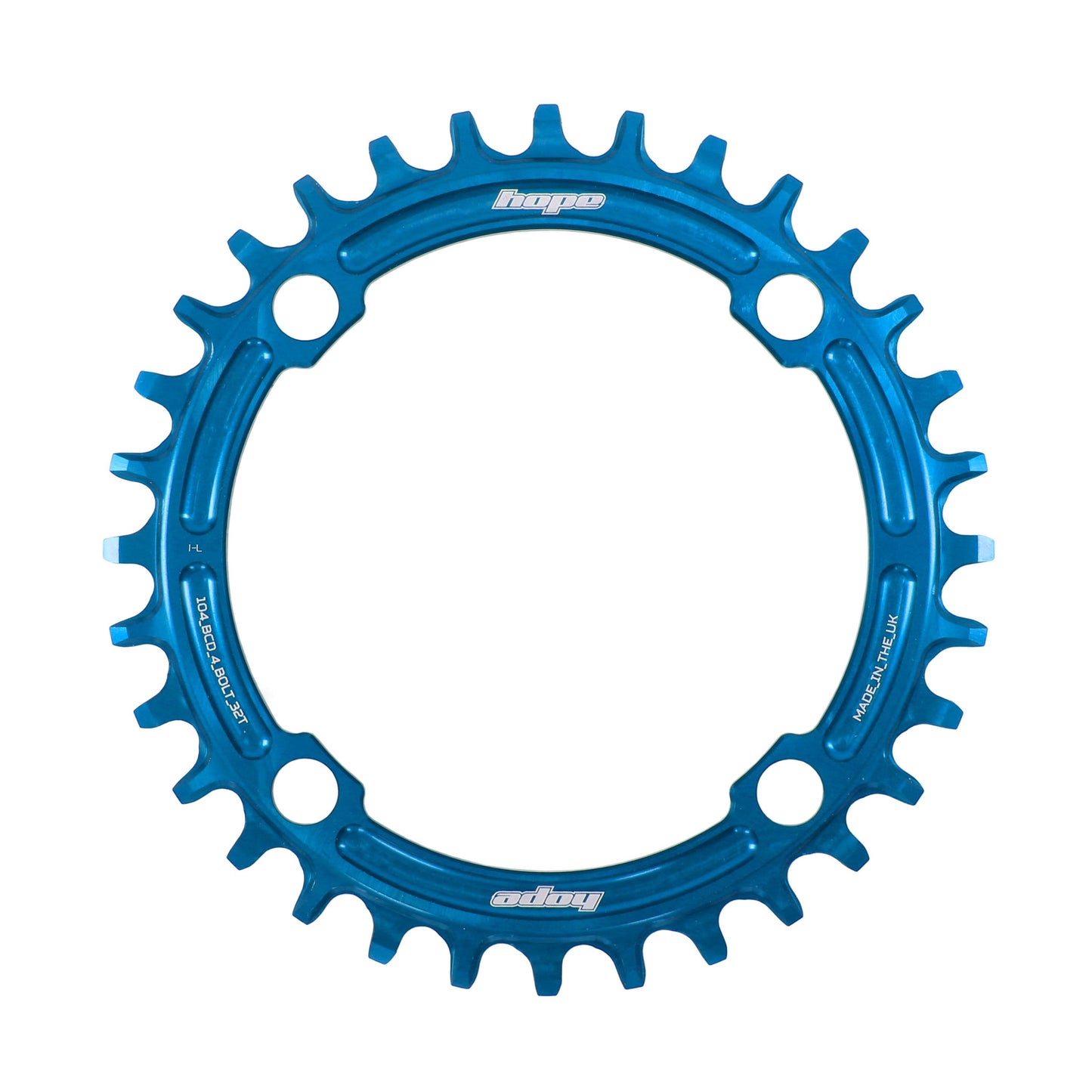 HOPE - PLATEAU 104BCD 32T R22 BLEU