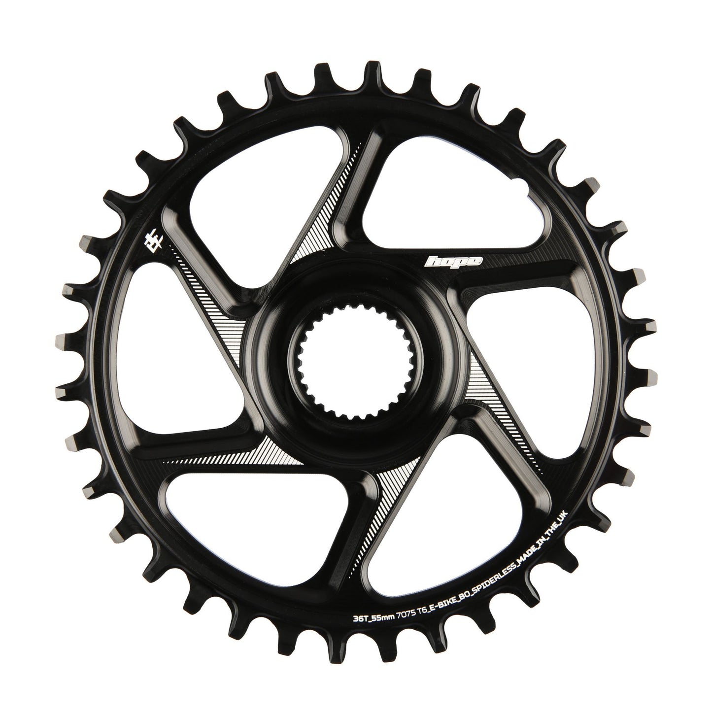 Hope - Plateau à montage direct 36T R22-pour vélo électrique Bow-Noir