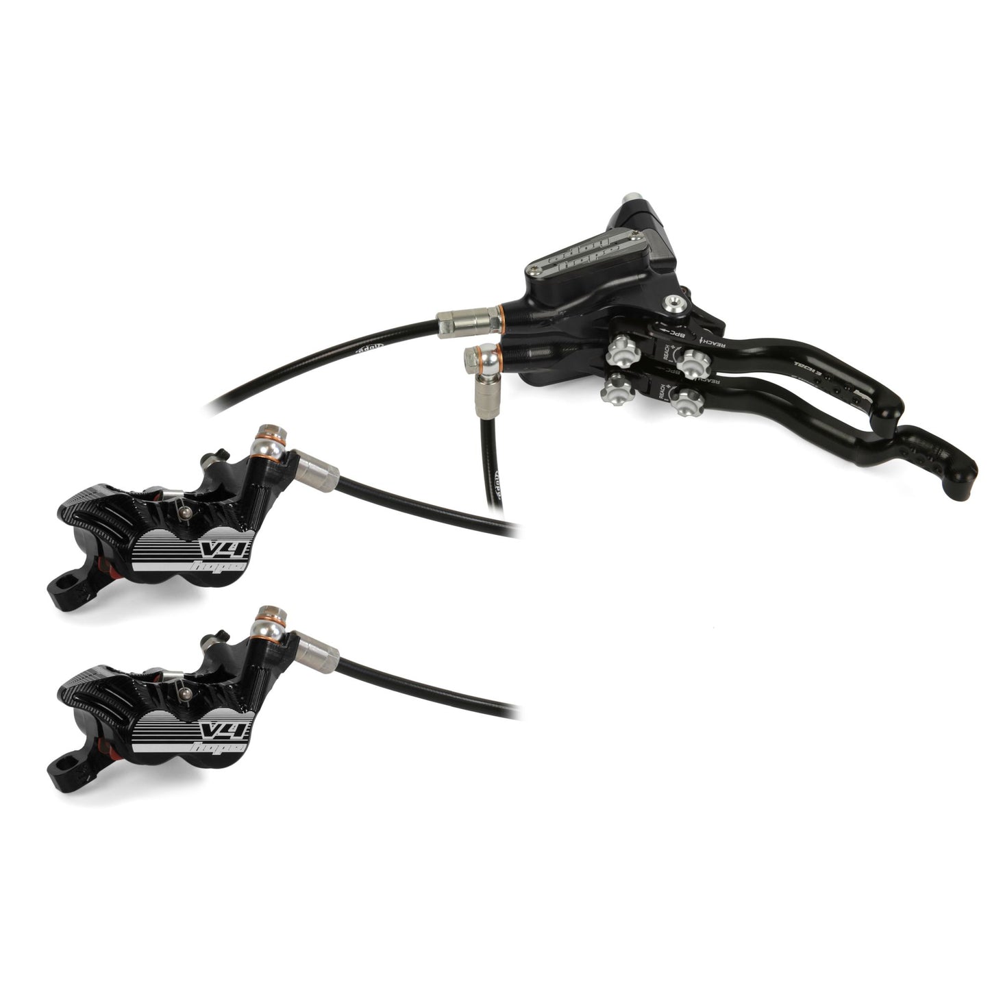 Hope Brake Tech 3 Duo V4 No Rotor LH Black