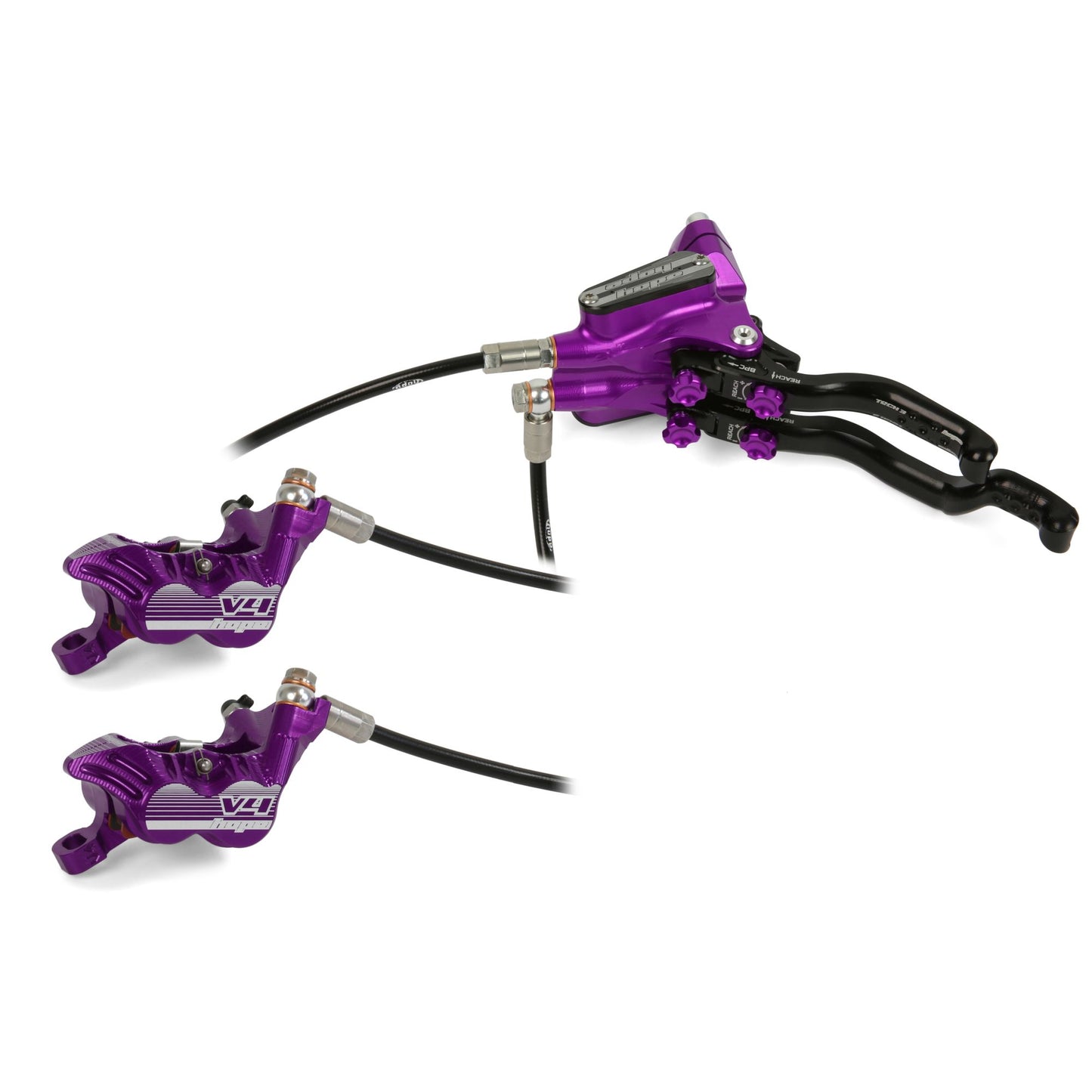 HOPE - FREIN TECH 3 V4 DUO SANS DISQUE VIOLET L-H